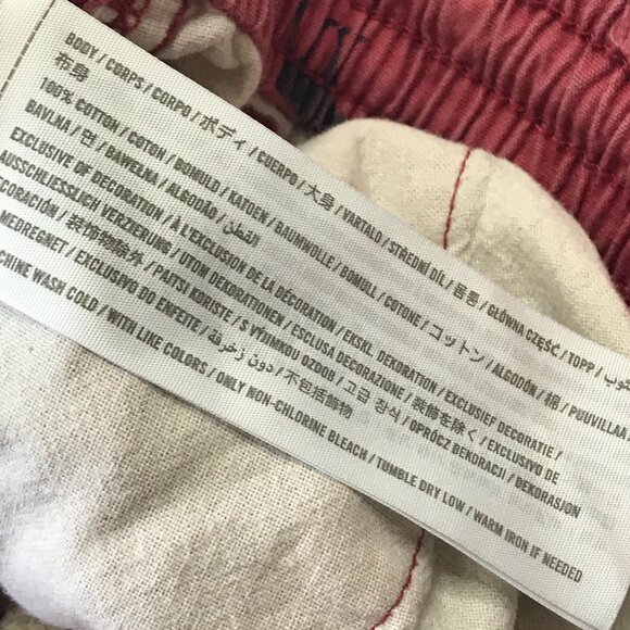 Abercrombie & Fitch Y2k Drawstring Cotton‎ Shorts Mens Medium Moose Print Red - Picture 6 of 8